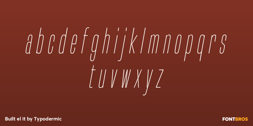 Built el it Font Poster #1