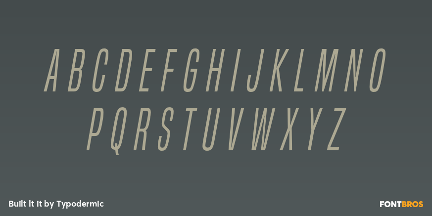 Built lt it Font Poster #2