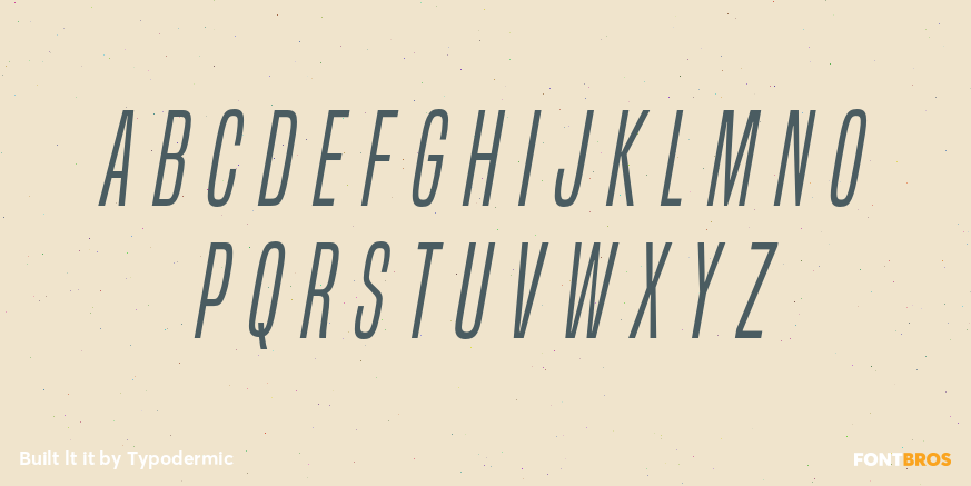 Built lt it Font Poster #1