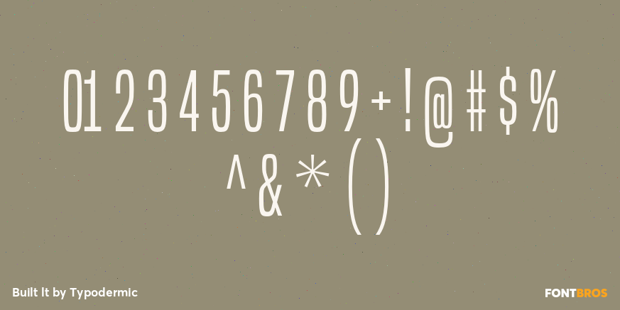 Built lt Font Poster #1