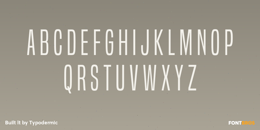Built lt Font Poster #1