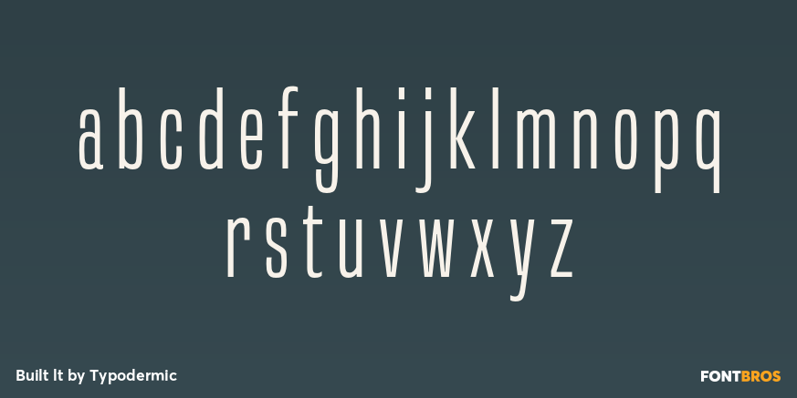 Built lt Font Poster #1