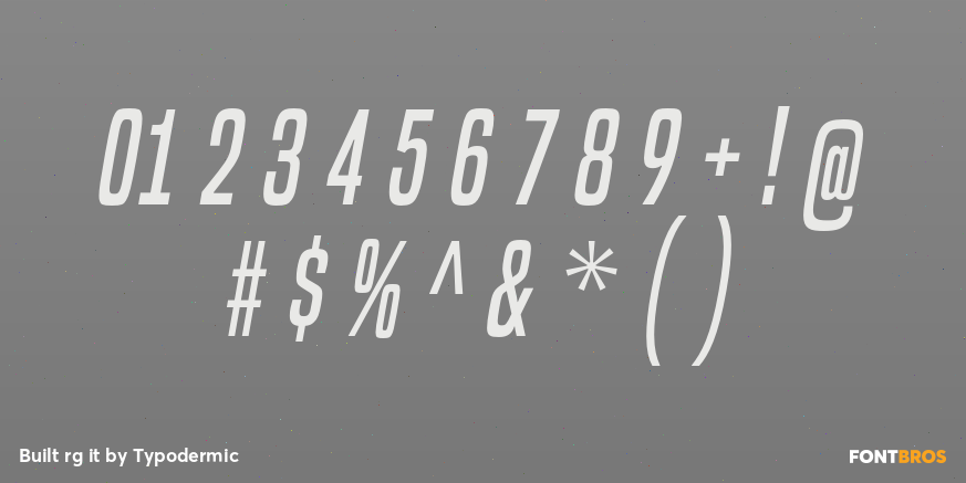 Built rg it Font Poster #1