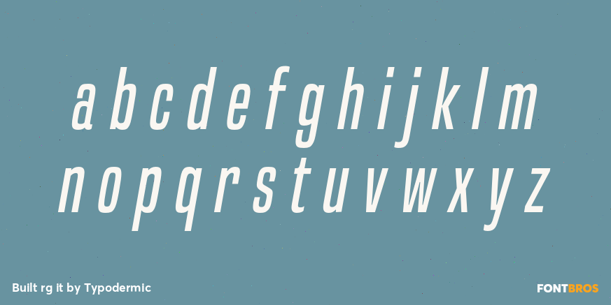 Built rg it Font Poster #1