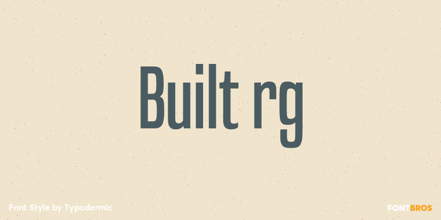 Built rg Font Poster #1