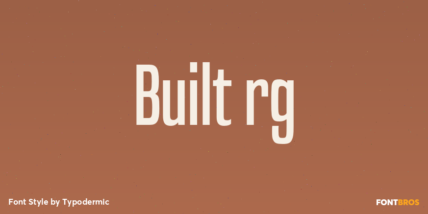 Built rg Font Poster #1