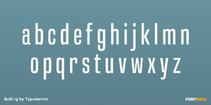 Built rg Font Poster #3