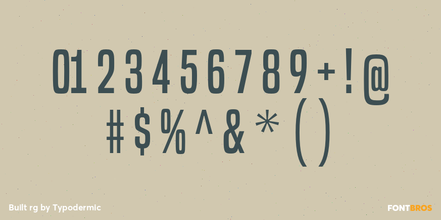 Built rg Font Poster #4