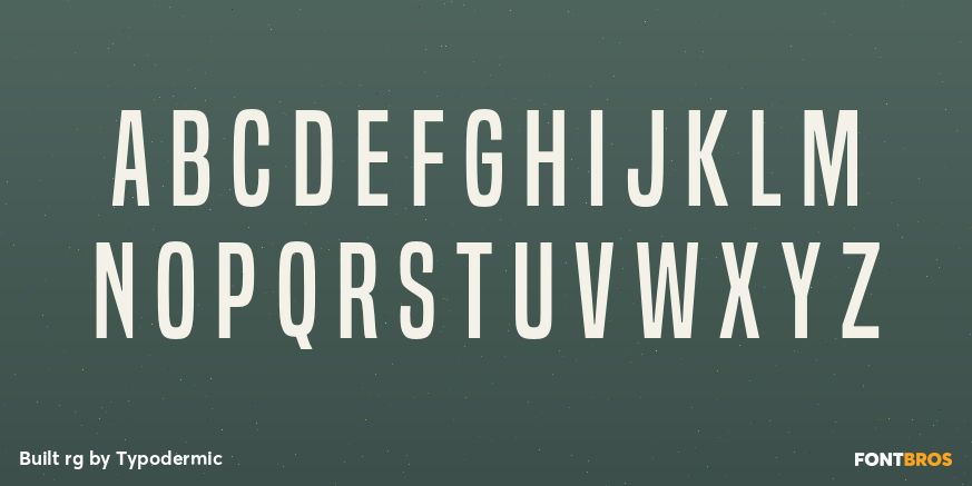 Built rg Font Poster #1