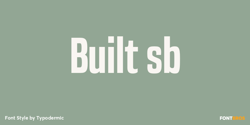 Built sb Font Poster #1