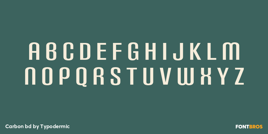 Carbon bd Font Poster #3
