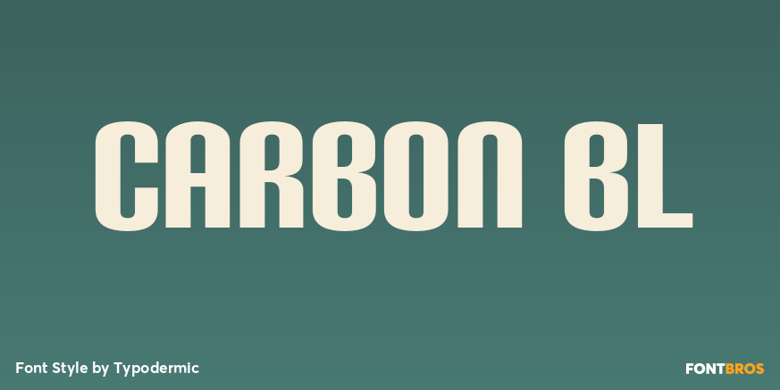 Carbon bl Font Poster #1