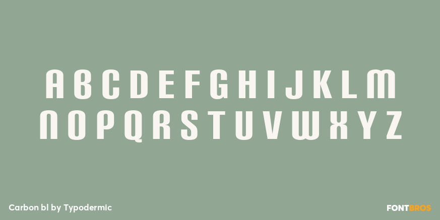 Carbon bl Font Poster #1