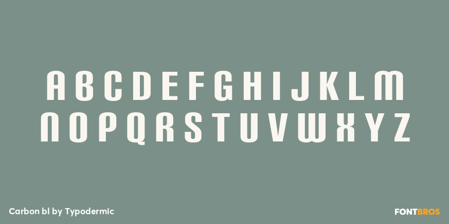 Carbon bl Font Poster #1