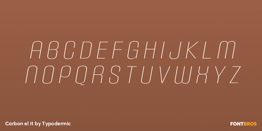 Carbon el it Font Poster #2