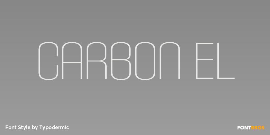 Carbon el Font Poster #1