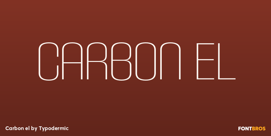 Carbon el Font Poster #1