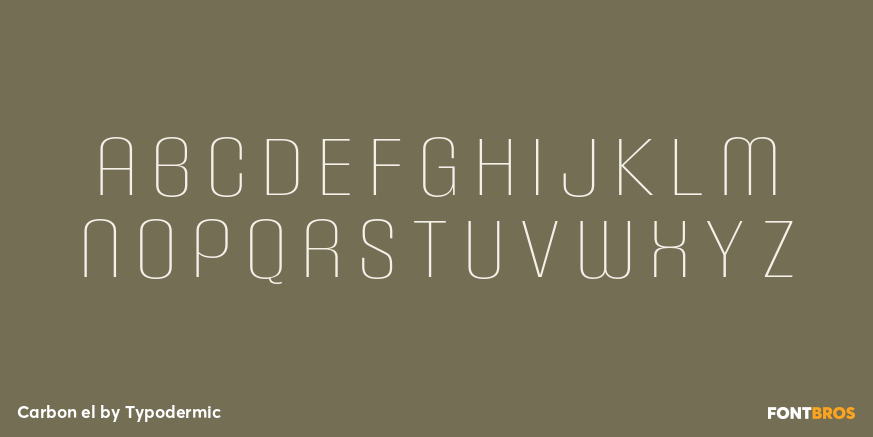 Carbon el Font Poster #1