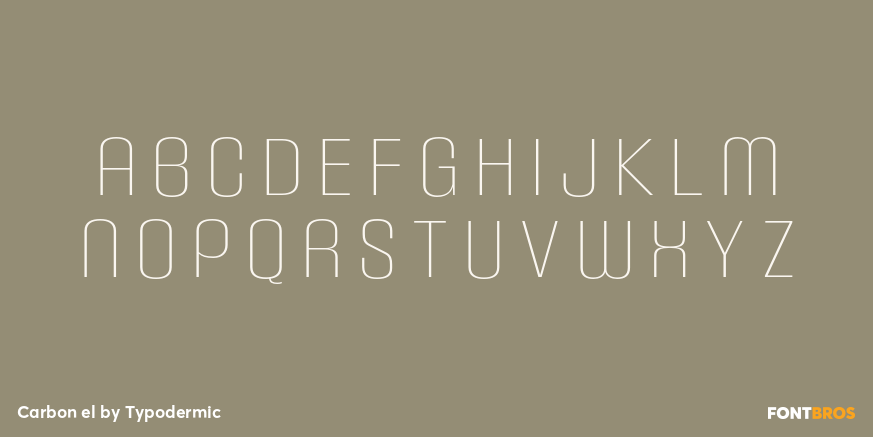 Carbon el Font Poster #1