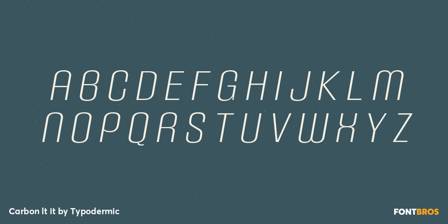 Carbon lt it Font Poster #2