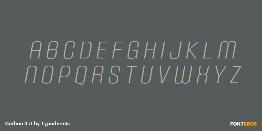 Carbon lt it Font Poster #3