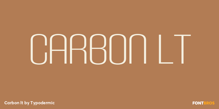 Carbon lt Font Poster #1