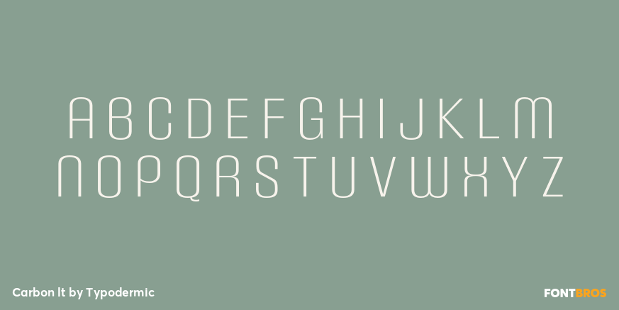 Carbon lt Font Poster #3