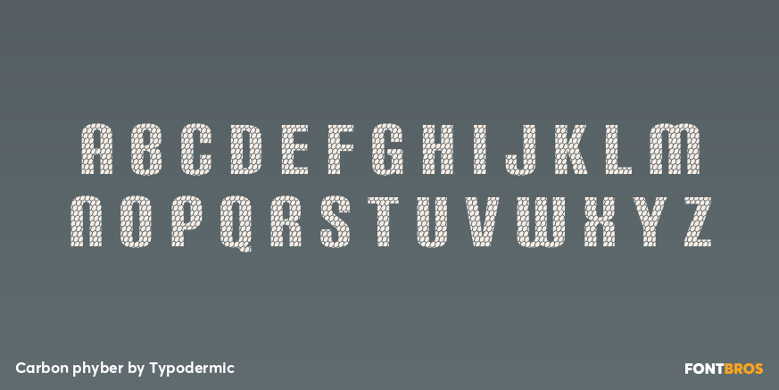Carbon phyber Font Poster #3