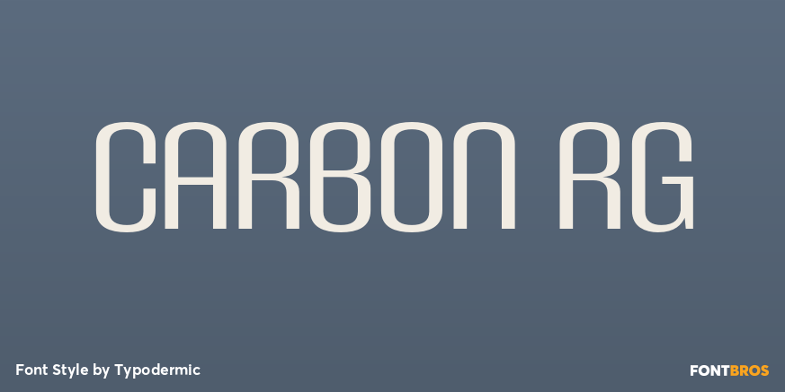Carbon rg Font Poster #1