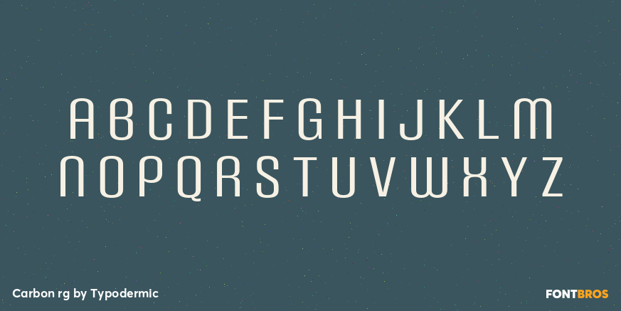Carbon rg Font Poster #2