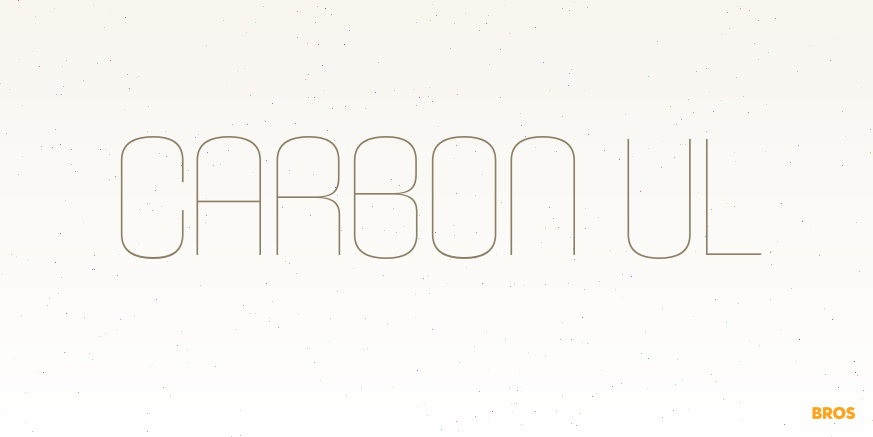 Carbon ul Font Poster #1