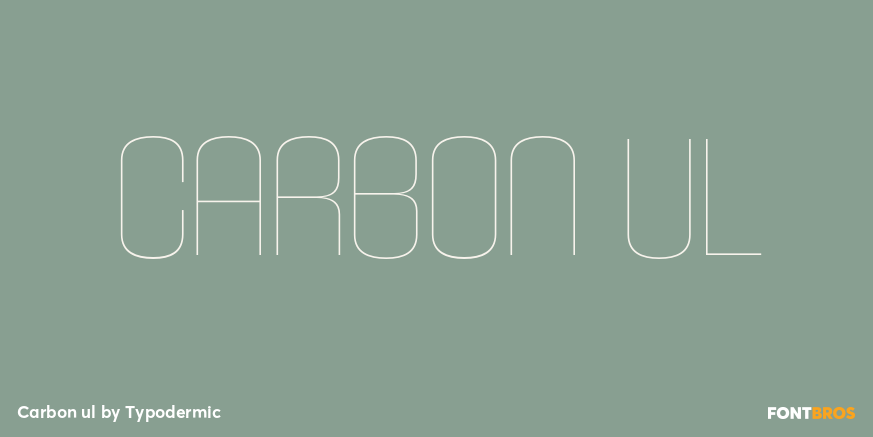 Carbon ul Font Poster #1