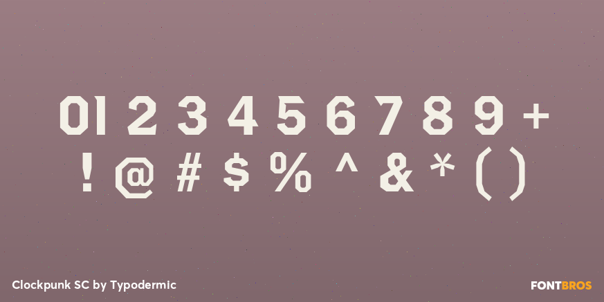 Clockpunk SC Font Poster #1