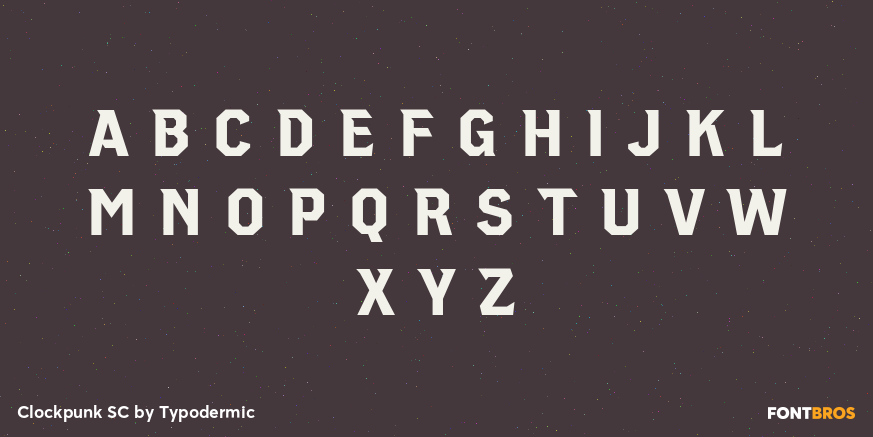 Clockpunk SC Font Poster #1