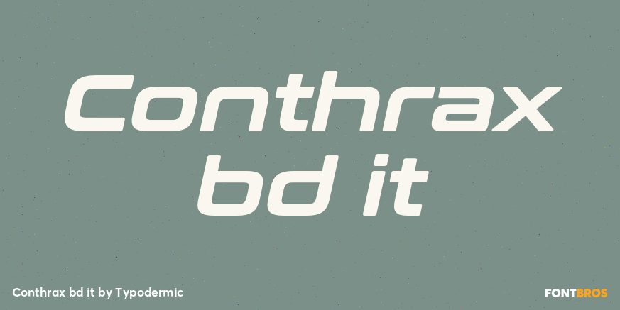 Conthrax bd it Font Poster #1