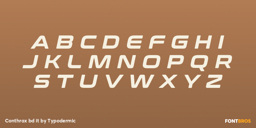 Conthrax bd it Font Poster #2