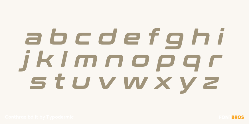 Conthrax bd it Font Poster #3