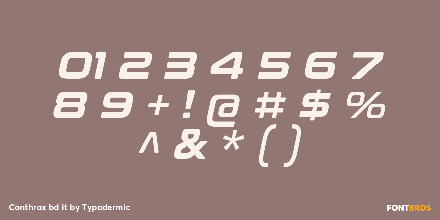 Conthrax bd it Font Poster #4