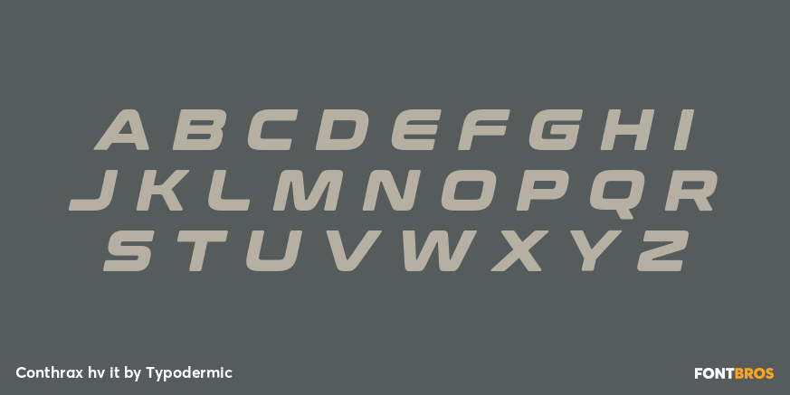 Conthrax hv it Font Poster #2