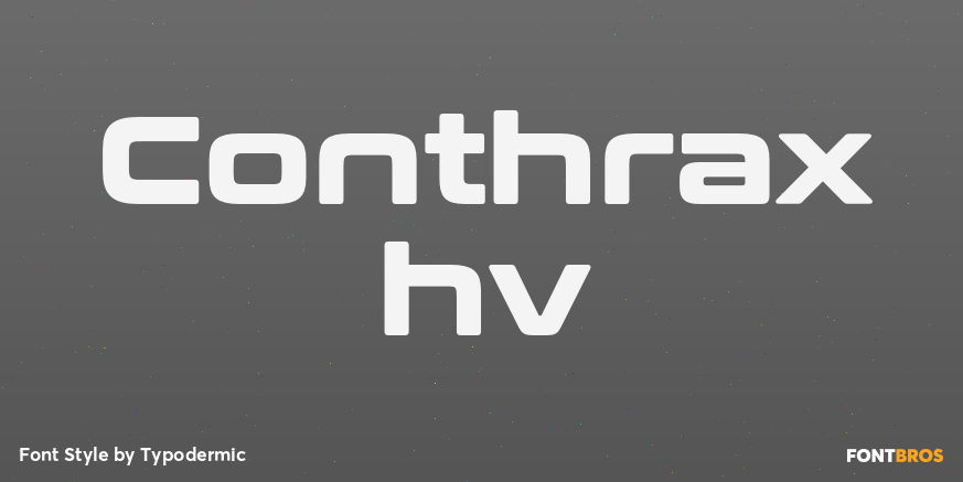 Conthrax hv Font Poster #1