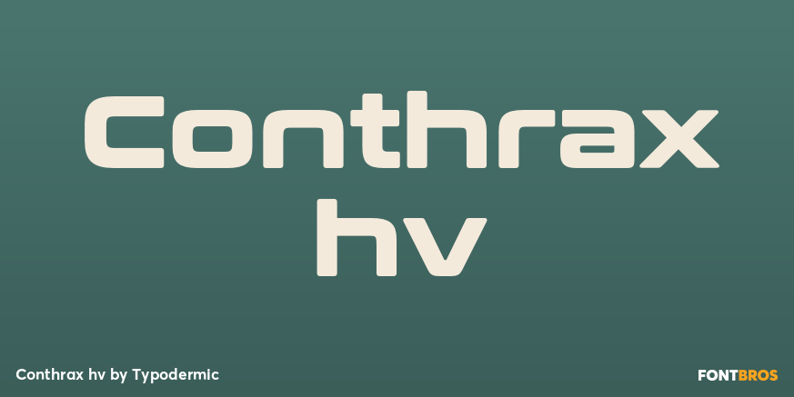 Conthrax hv Font Poster #1