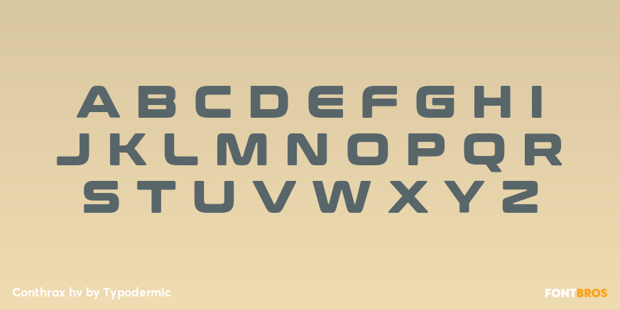 Conthrax hv Font Poster #2