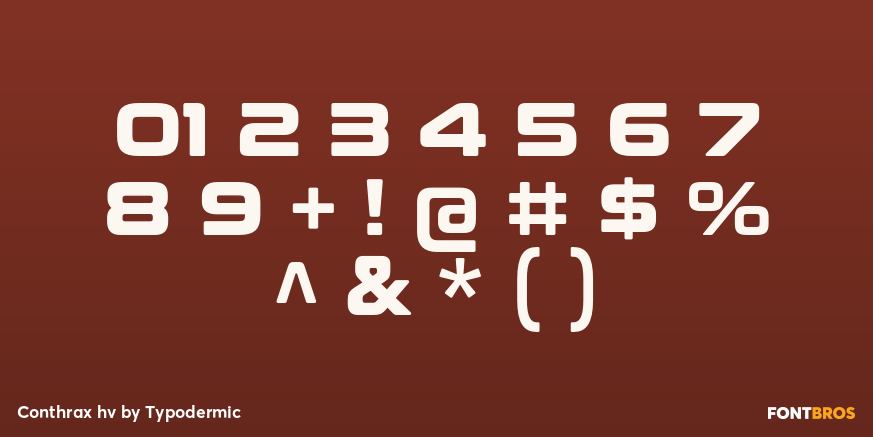 Conthrax hv Font Poster #4