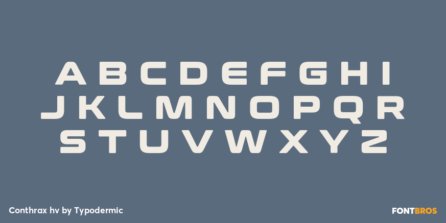 Conthrax hv Font Poster #1