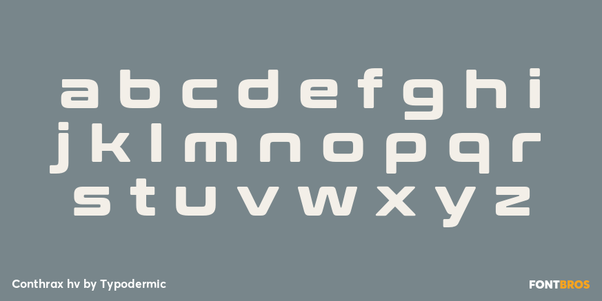 Conthrax hv Font Poster #1