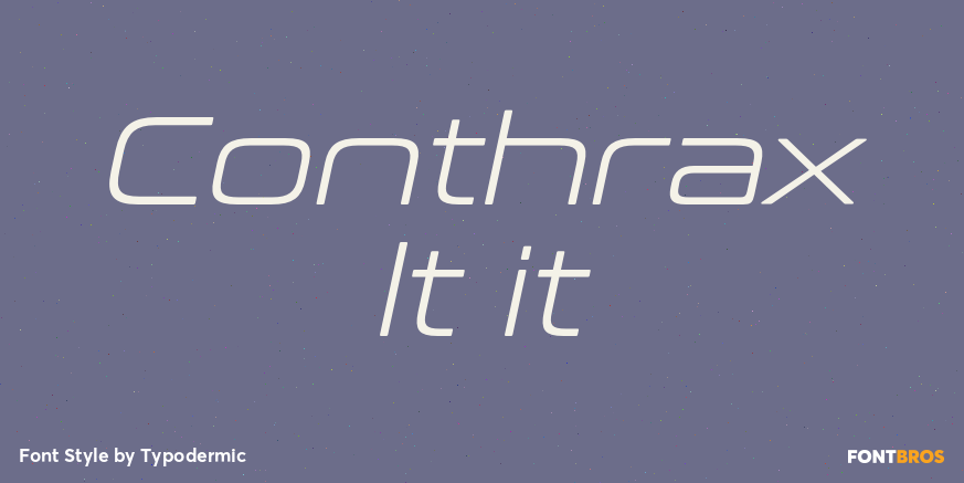 Conthrax lt it Font Poster #1
