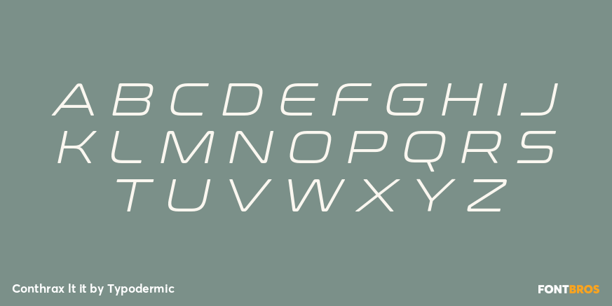 Conthrax lt it Font Poster #2