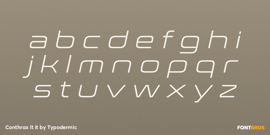 Conthrax lt it Font Poster #3