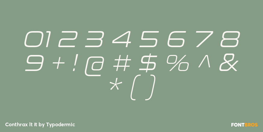 Conthrax lt it Font Poster #4