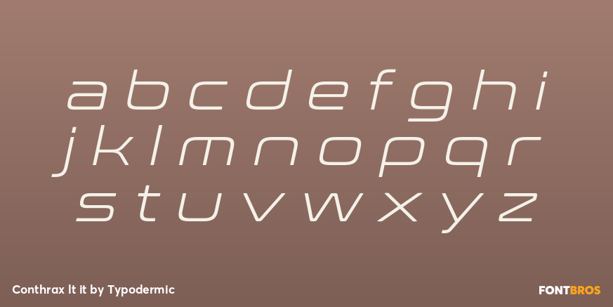 Conthrax lt it Font Poster #1